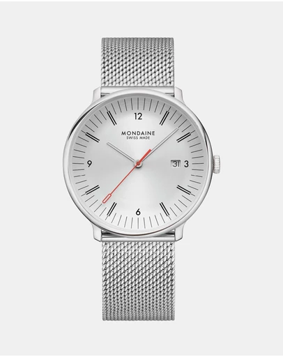 Mondaine - Mondaine Doppio Stainless Steel 41mm Watch
