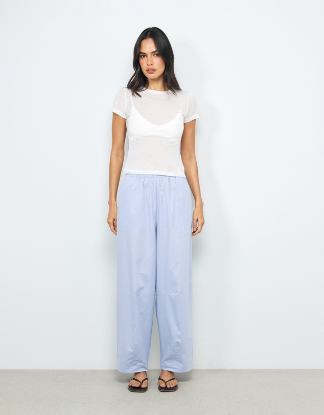 AERE - Nora Organic Cotton Barrel Leg Pants