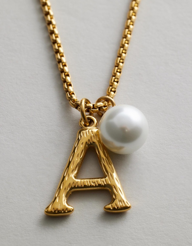 Zahar - Pearl Letter A Necklace