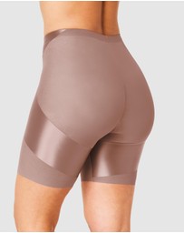 Spanx - Shaping Satin Midthigh X Booty-Lifting Shorts