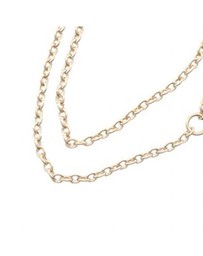 Pre-Loved by Azura Reborn - Pre-Loved Gold Plated Rhinestone Petit CD Logo Pendant Necklace