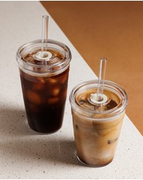 KeepCup - Original Cold Cup 12oz Reusable Coffee Cup with Straw Lid
