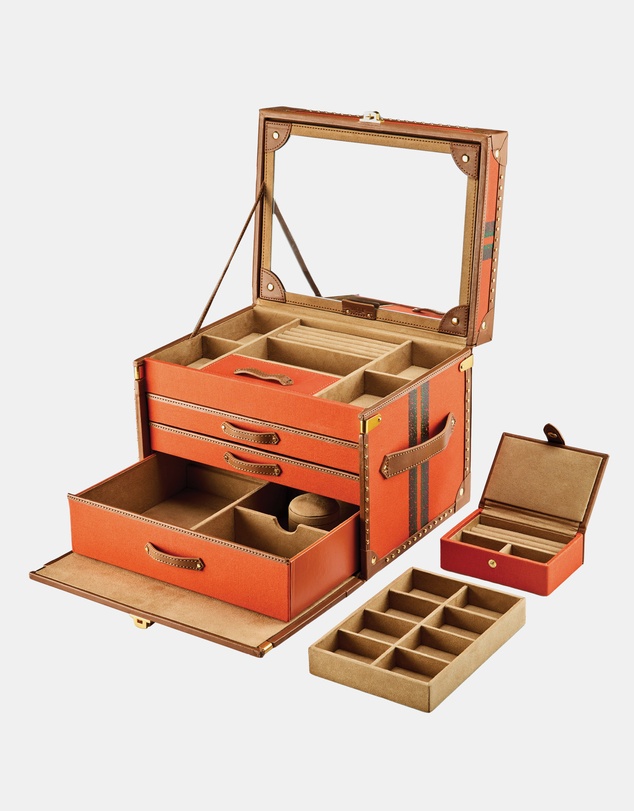 Wolf - Wolf Ida Trunk Jewellery Box Orange