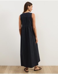 Atmos&Here - Louisa V-Neck Midi Dress