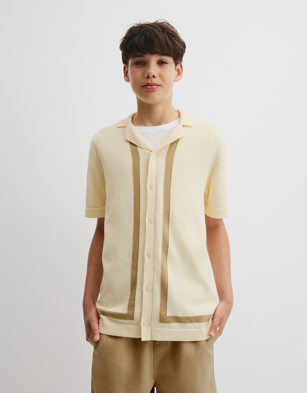Country Road - Teen Knit Stripe Detail Shirt