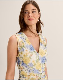 Review - Elba Floral Mesh Maxi Dress