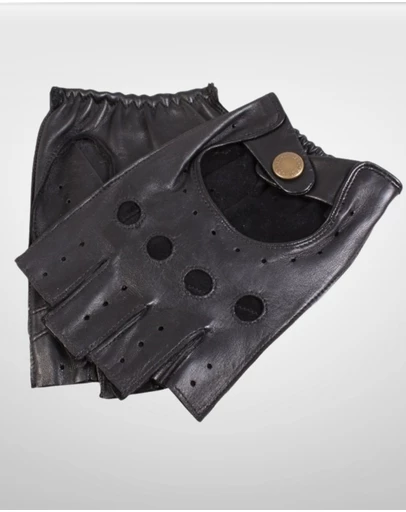 DENTS - Snetterton Fingerless Leather Driving Gloves