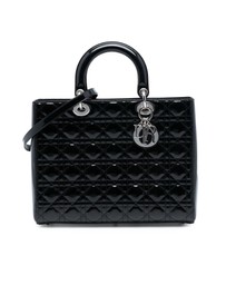 Pre-Loved by Azura Reborn - Pre-Loved Large Patent Cannage Lady Dior