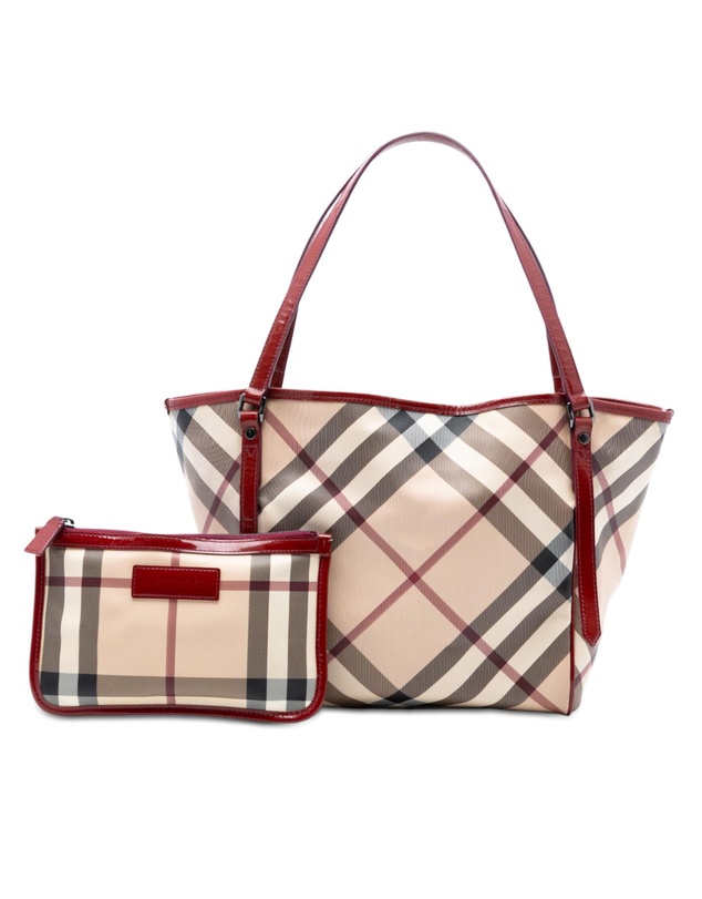 Pre-Loved by Azura Reborn - Pre-Loved Supernova Check Coated Canvas Tote