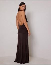 Elle Zeitoune - Amora Flowing Halter Gown