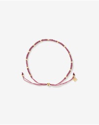 Michael Hill - Dusty Rose Cord Bead Bracelet in 10kt Yellow Gold