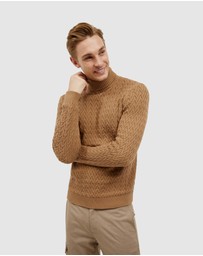 Politix - Textured Roll Neck Knit