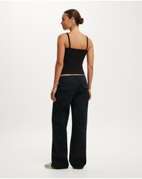 Cotton On - Lexi Low Rise Utility Pants