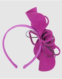 Max Alexander - Felt Fuchsia Flower Winter Racing Fascinator