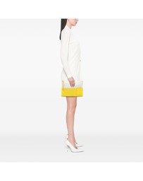 Pre-Loved by Azura Reborn - Pre-Loved Repeat Anagram Jacquard and Leather Oblong Pouch