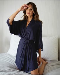 UNE PIECE - Lace Trim Modal Robe