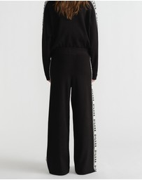 Decjuba - D-Luxe Logo Panel Knit Pants