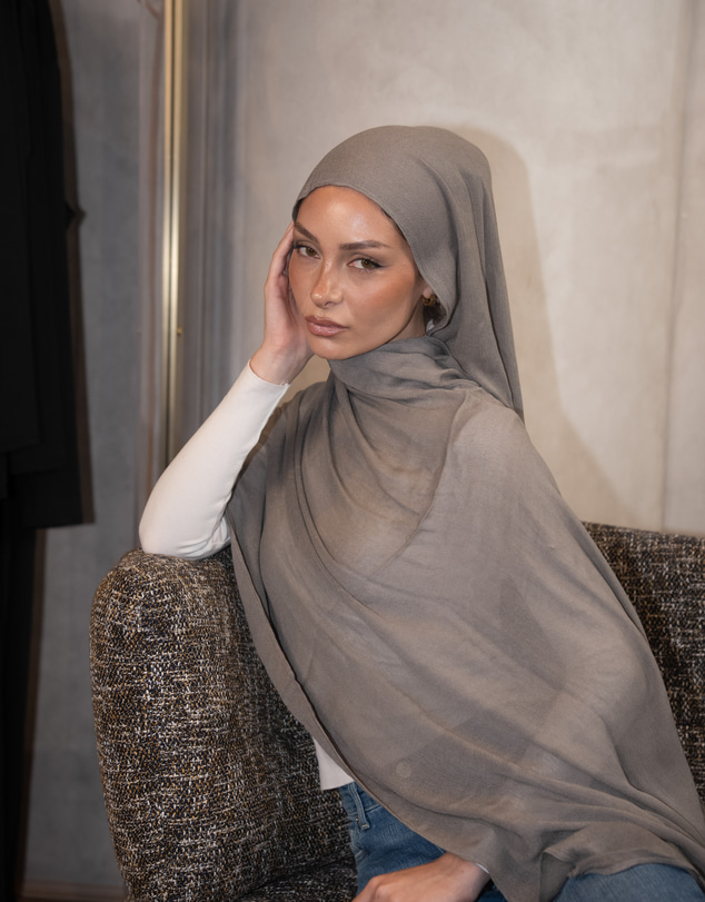 Mod Squad - Luxe Rayon Hijab - Charcoal 8