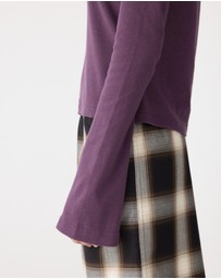 Bassike - Front Seam Rib LS T-Shirt