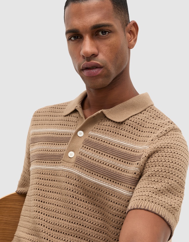 Seed Heritage - Blanket Stitch Kn Polo