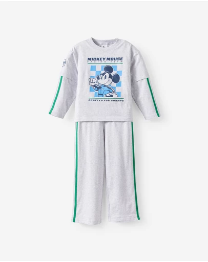 Cotton On Kids - Disney Mickey Mouse Double Layer Long Sleeve Pyjama Set
