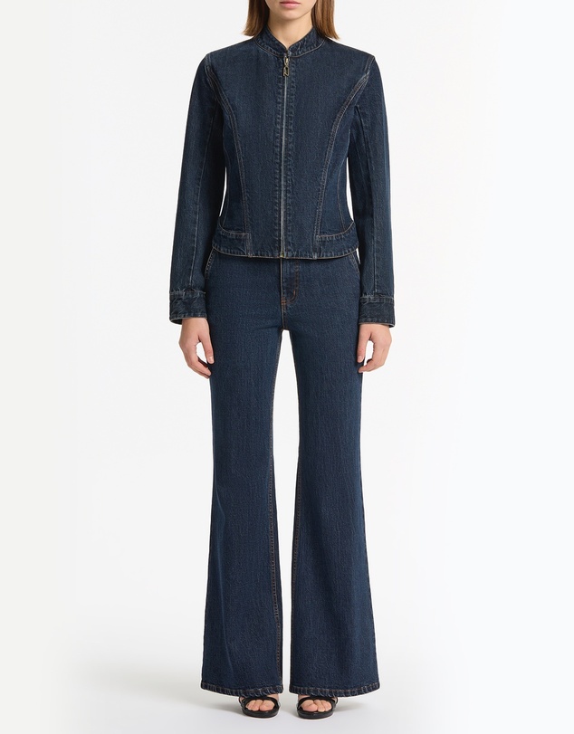 Carla Zampatti - Dark Indigo Fitted Denim Jacket