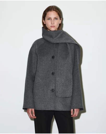 COS - Double-Faced Wool Scarf Jacket