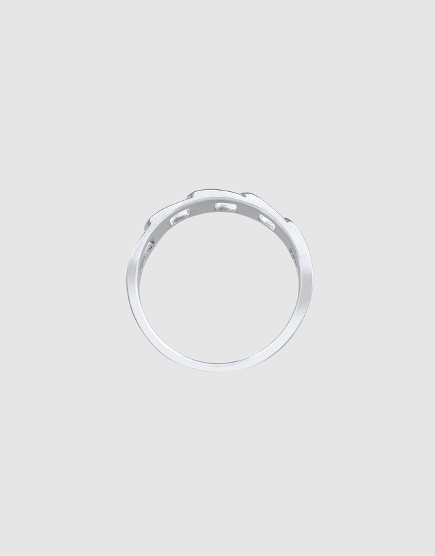 Kuzzoi - ICONIC EXCLUSIVE - Chain Look Band Ring in 925 Sterling Silver