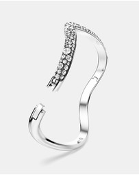 Swarovski - Sublima Bangle, Round Cut, White, Rhodium-Plated