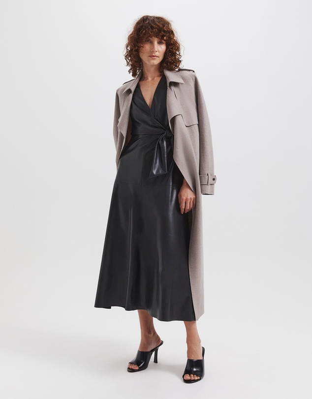 SABA - Karla Wool Longline Trench Coat