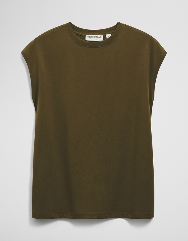 Country Road - Australian Cotton Relaxed Crew Tank