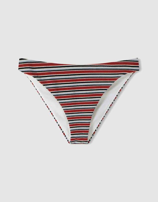 Zulu & Zephyr - Bold Stripe Towelling High Cut Brief