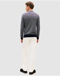 Tommy Hilfiger - Herringbone Knit Jumper With Cashmere