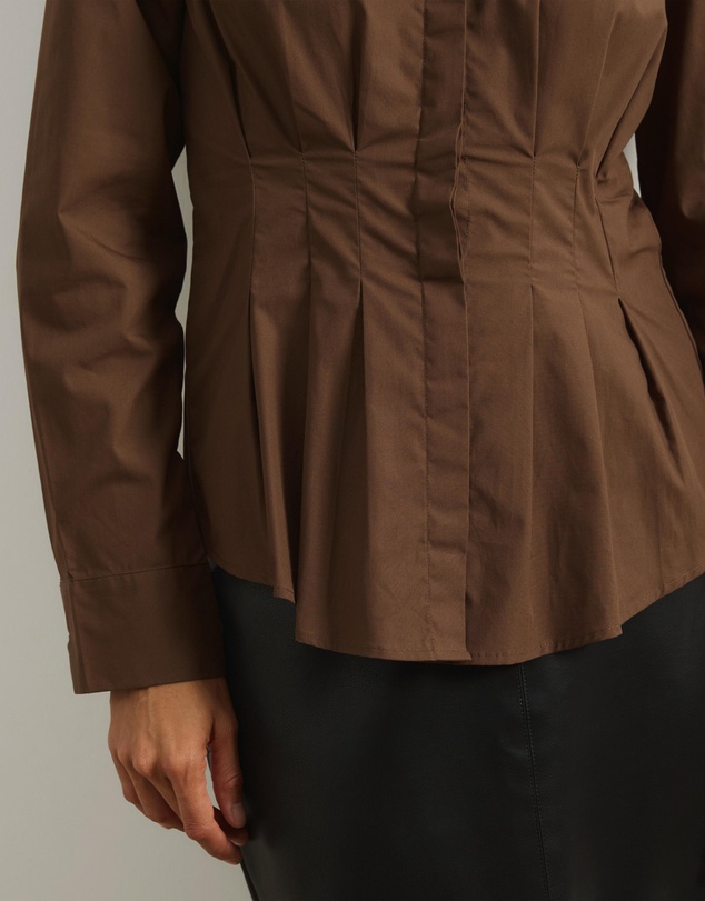 Atmos&Here - Marcy Pin Tuck Long Sleeve Shirt