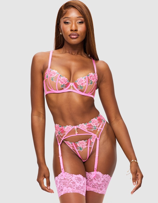 Ann Summers - Caged Rose Non-Padded Balcony Bra