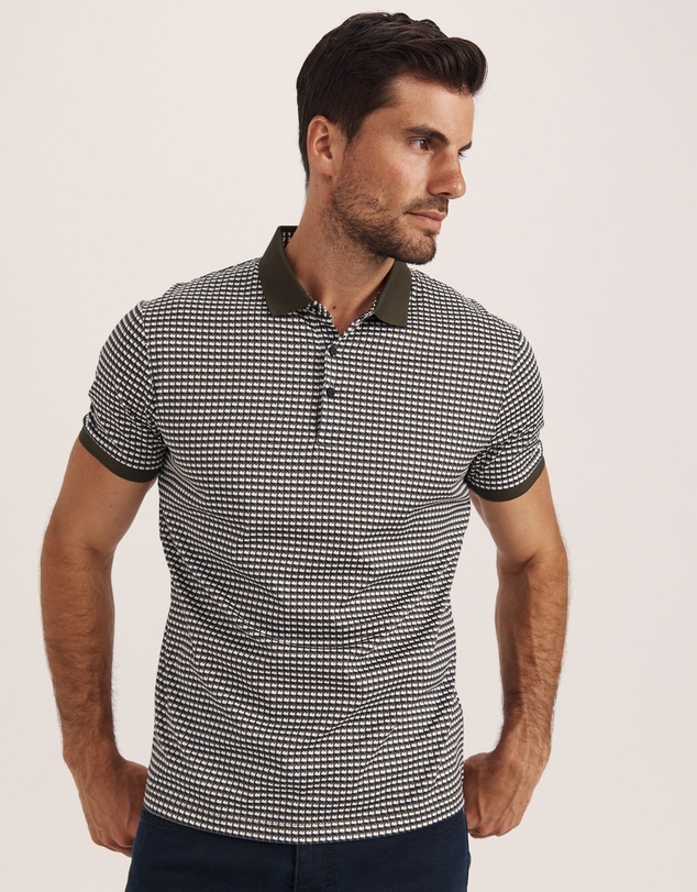 SABA - Bale Geo Print Cotton Polo
