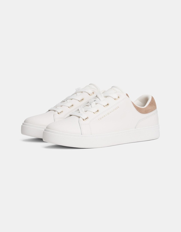 Tommy Hilfiger - Leather Cupsole Sneakers - Women's