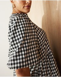 Atmos&Here Curvy - Eydis Gingham Midi Dress