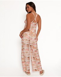 Petal & Pup - Devina Pants - Tan Print