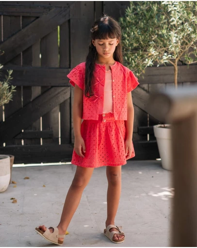 Like FLO - Silvanna Broderie Anglaise Skirt - Kids-Teens