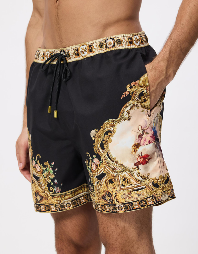 Camilla - Mid Length Boardshort With Elastic Waist