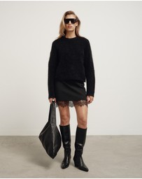 Witchery - Lace Hem Mini Skirt