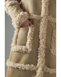 Glamorous - Longline Shearling Trim Coat