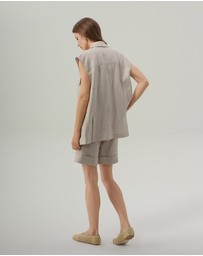IDA+S - Josephine Oversized Linen Vest