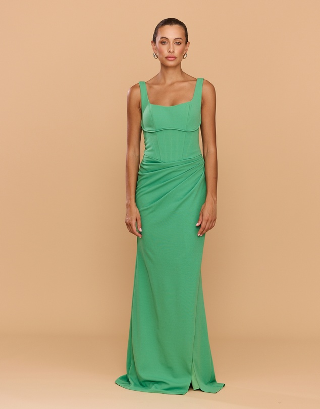 CATHERINE FERRARO - Elena Square Neck Gown