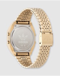 adidas Originals - Digital Two Green & Gold-Tone Watch
