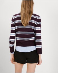 M.N.G - Striped Fine Knit Sweater