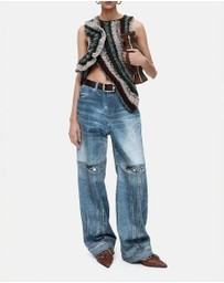 Andersson Bell - Custom-Like Printed Denim Pants - Unisex