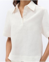 UNISON - Collared Popover Shirt
