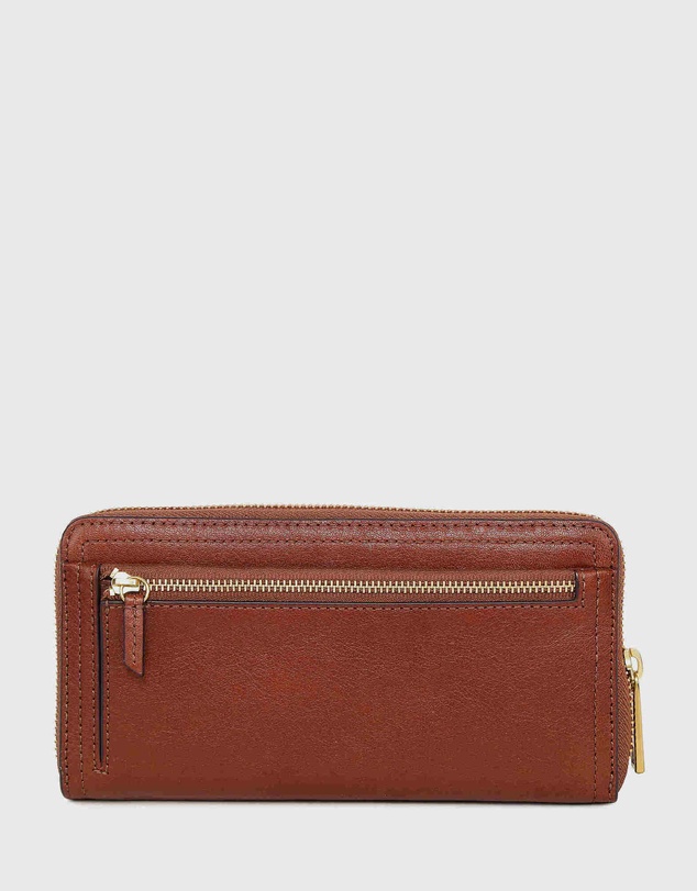 Fossil - Logan Brown Zip Clutch